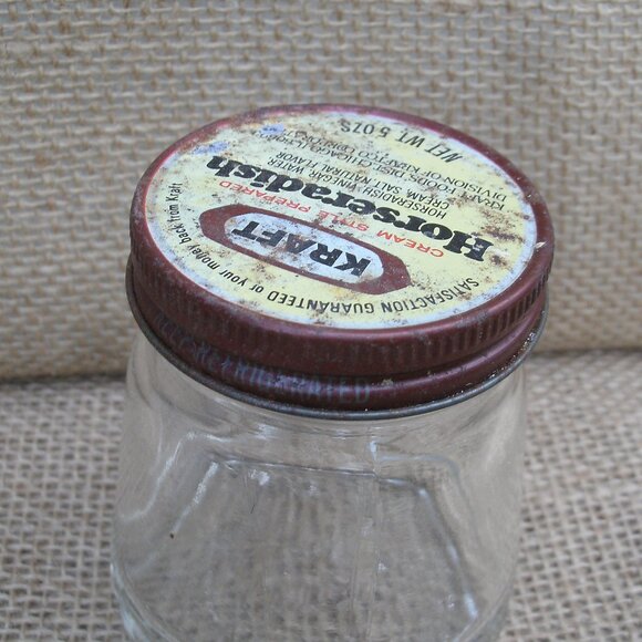 Vintage Kraft Horseradish Jar Metal Lid - Picture 15 of 16